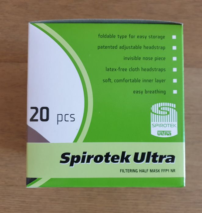 20szt Maseczka przeciwpyłowa SH3100 FPP1 Spirotek
Spirotek Ultra SH310