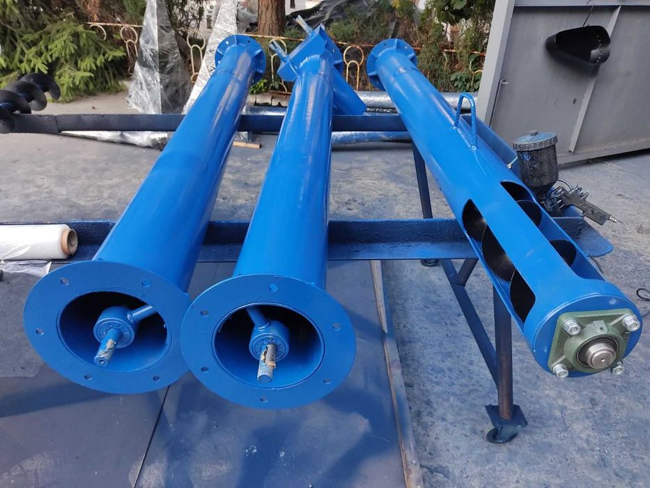 Навантажувач шнековий 159мм*8м, б/дв. Погрузчик шнековый. Конвейер.