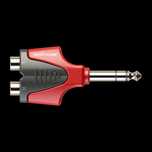Roxtone RPAN330 redukcja przejściówka wtyku jack 6.3mm st. 2 x RCA gn.