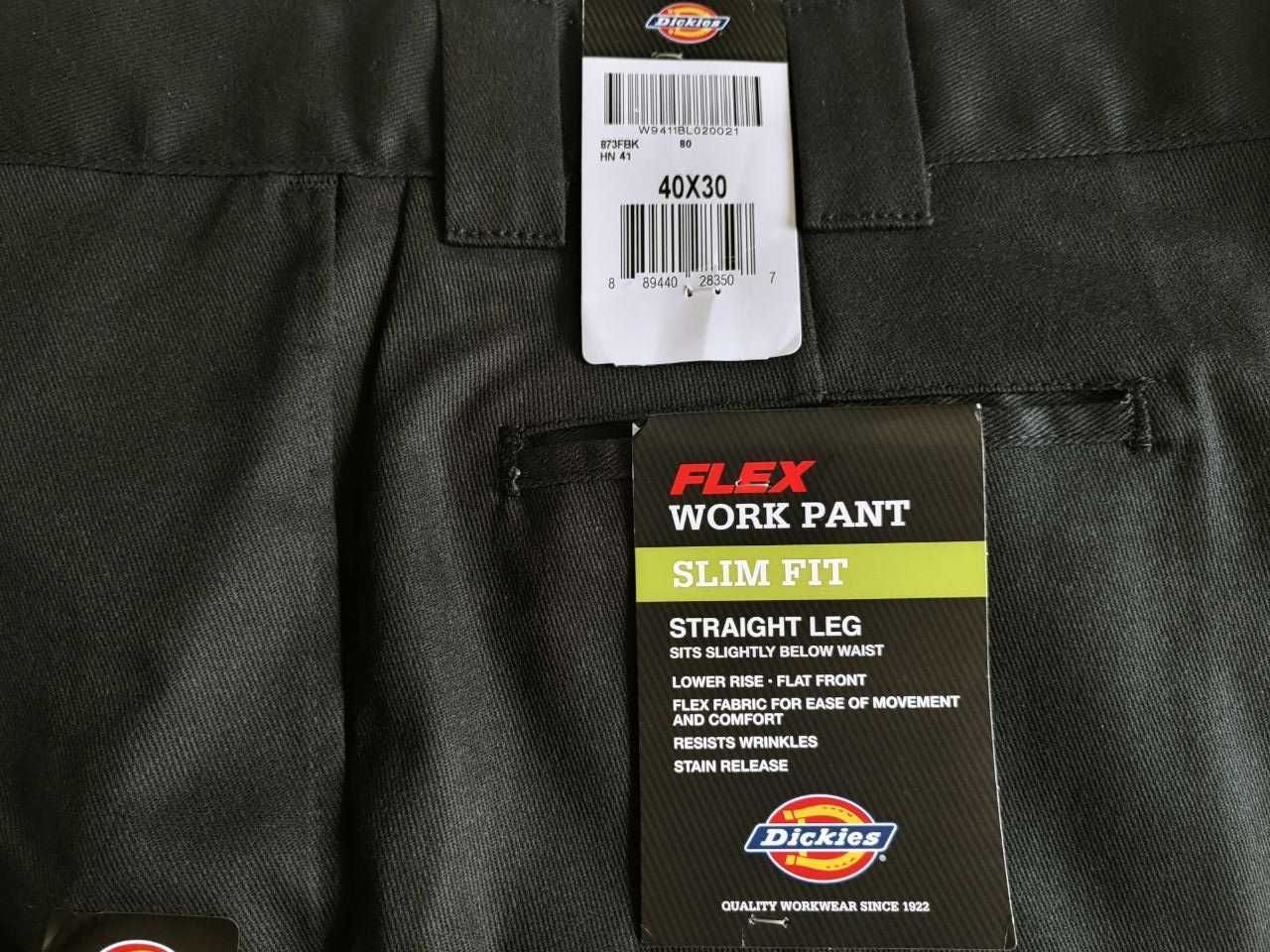 Рабочие брюки Dickies 40x30 черные work pant штаны dickies