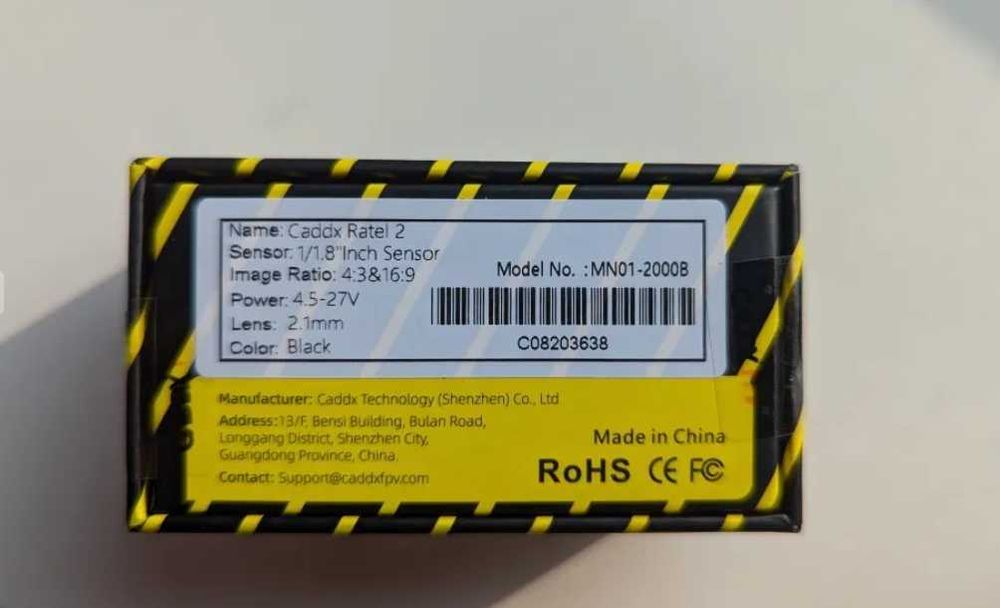 Камера Caddx Ratel 2 V2 для FPV дрона