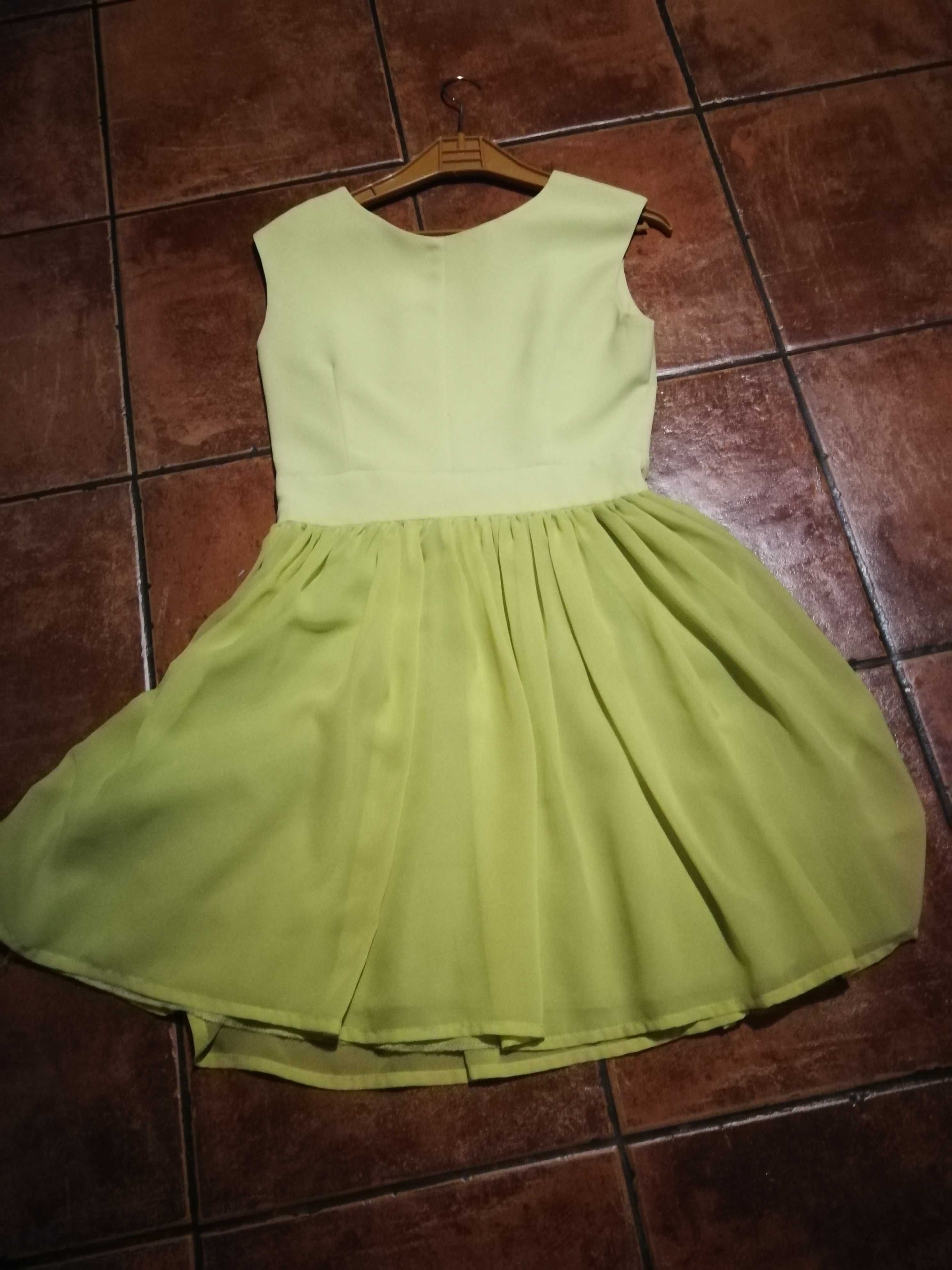 Sukienka limonkowa r. S/M