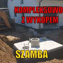 Szamba/zbiorniki 7m3 betonowe piwniczki Kompleksowo z wykopem