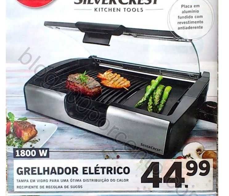 Grelhador elétrico com tampa.