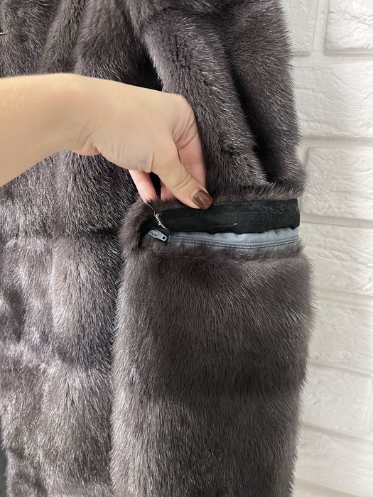 НОВА норкова шуба поперечна