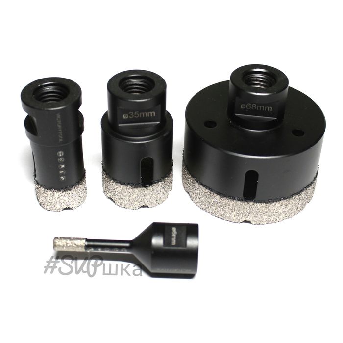 Алмазные коронки для УШМ VICTORYTOOL резьба М14 Гранит, СВП, расходник