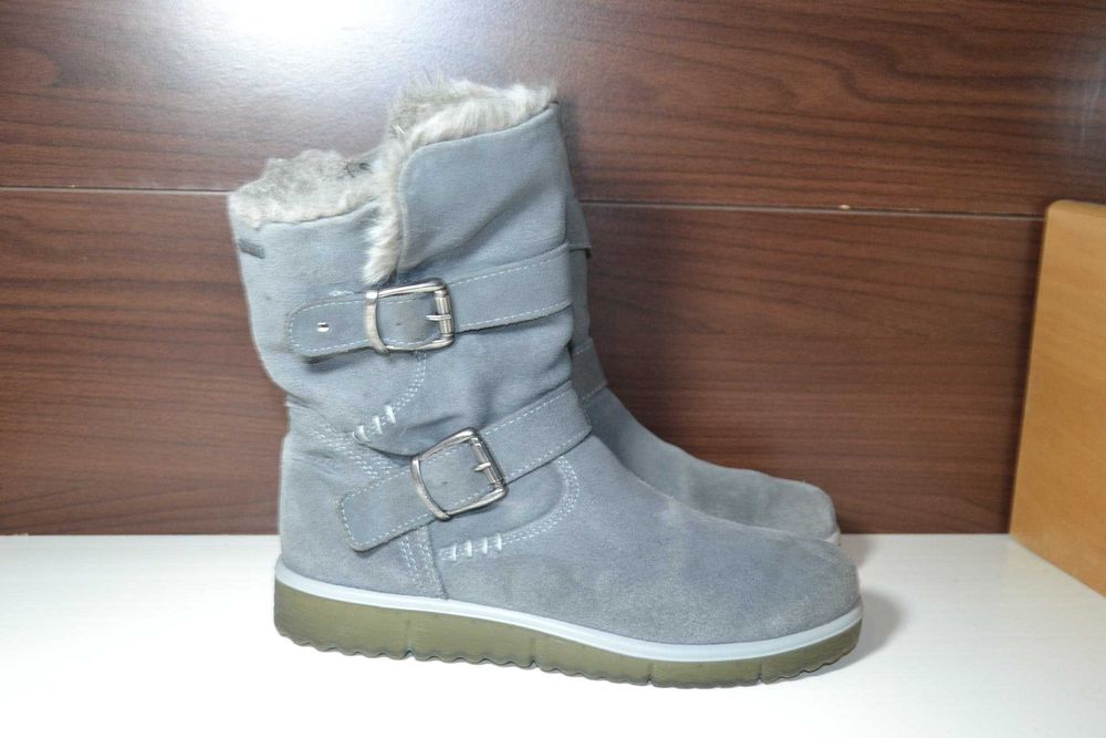 superfit 35р зимние кожаные сапожки оригинал gore-tex