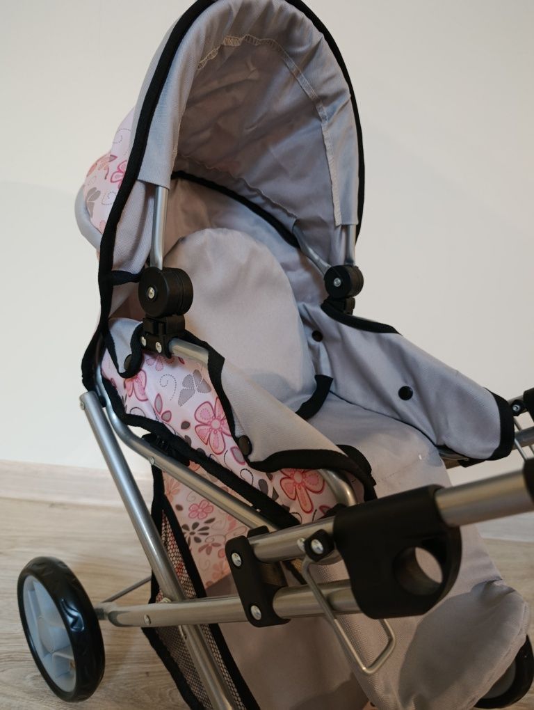 Wózek dla lalek 3w1 + lalka GRATIS