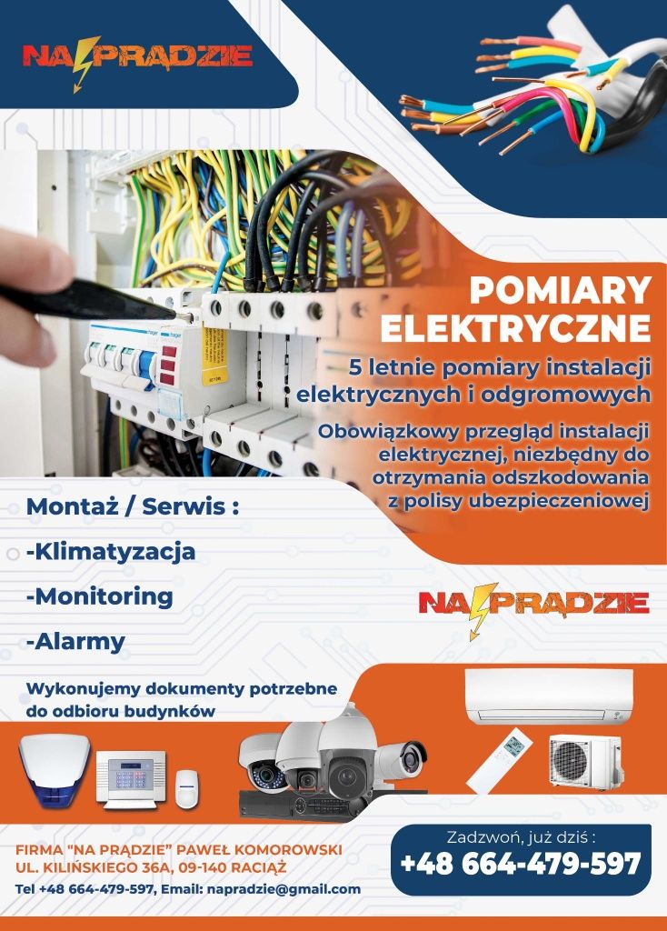Przeglądy instalacji elektrycznej i odgromowej
