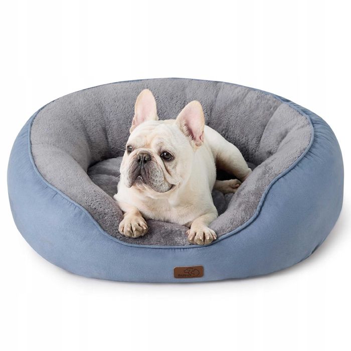 Legowisko dla kota, psa dwustronne zmywalne niebieskie 76x61x20cm