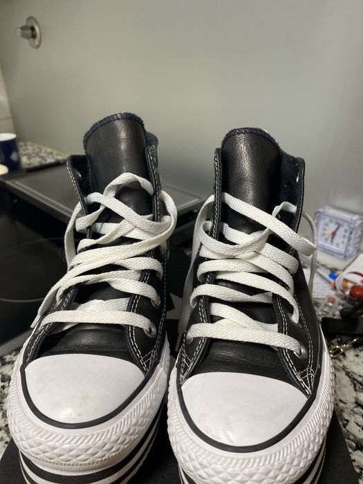 Sapatilhas  All Star-Converse pele 36,5 novas/pretas