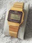 Zegarek Casio Vintage A700WE gold brown old money digital nerdy y2k