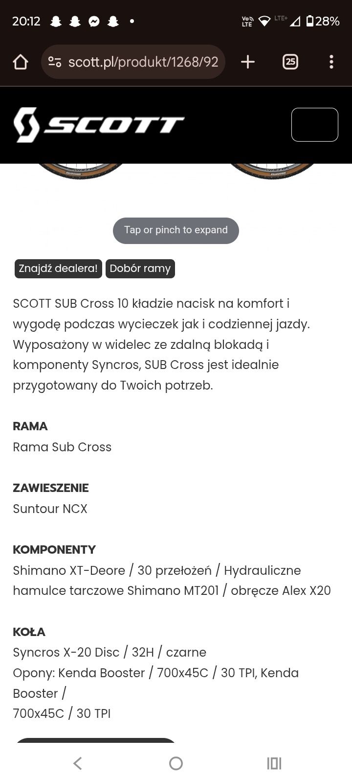 Sprzedam rower Scott