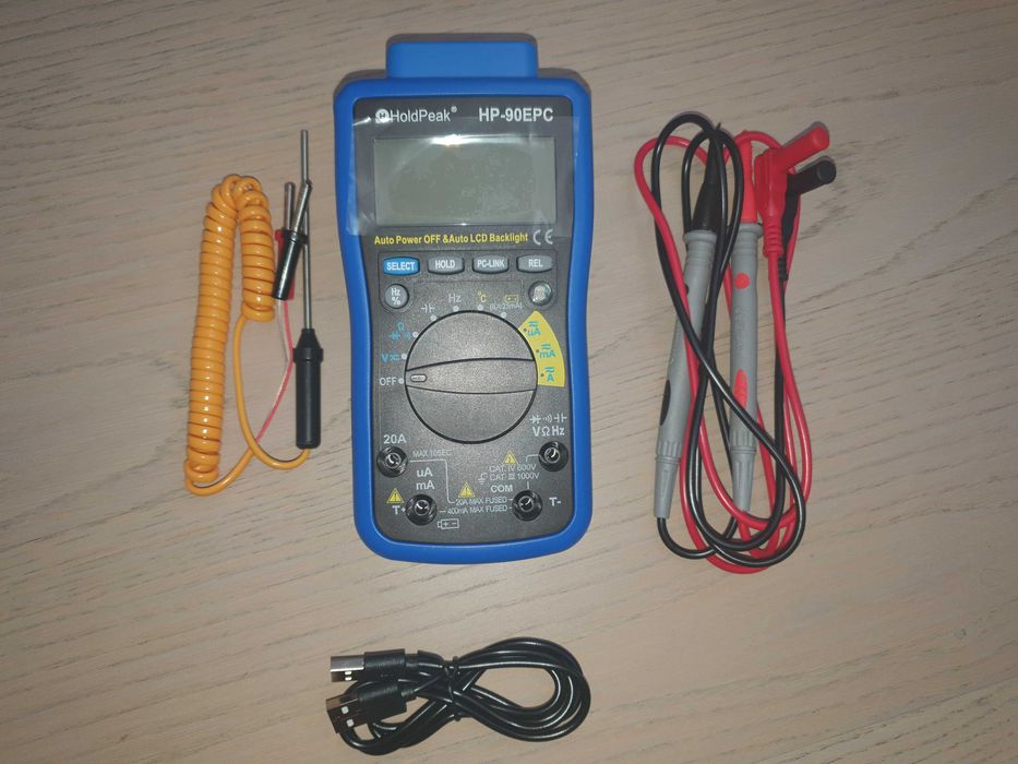 Цифровой мультиметр с USB подключением к ПК HoldPeak HP-90EPC