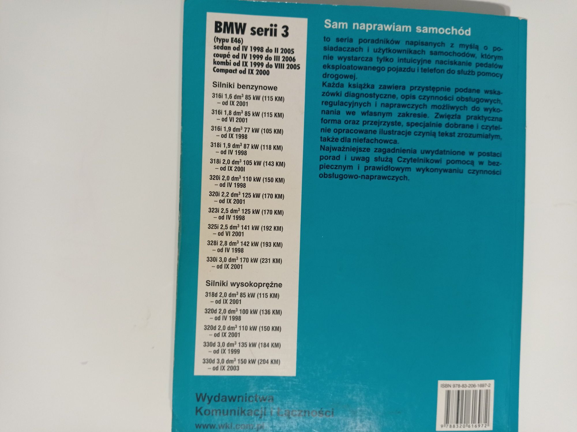 Sam naprawiam samochód BMW serii 3 E46.