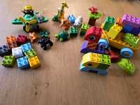 3 zestawy LEGO Duplo zwierzątka, pilot, pojazd do ciągnięcia