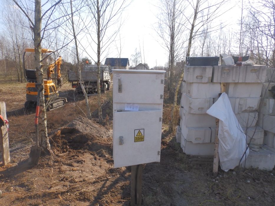 Elektryk , przyłącza , prowizorki budowlane , instalacje elektryczne