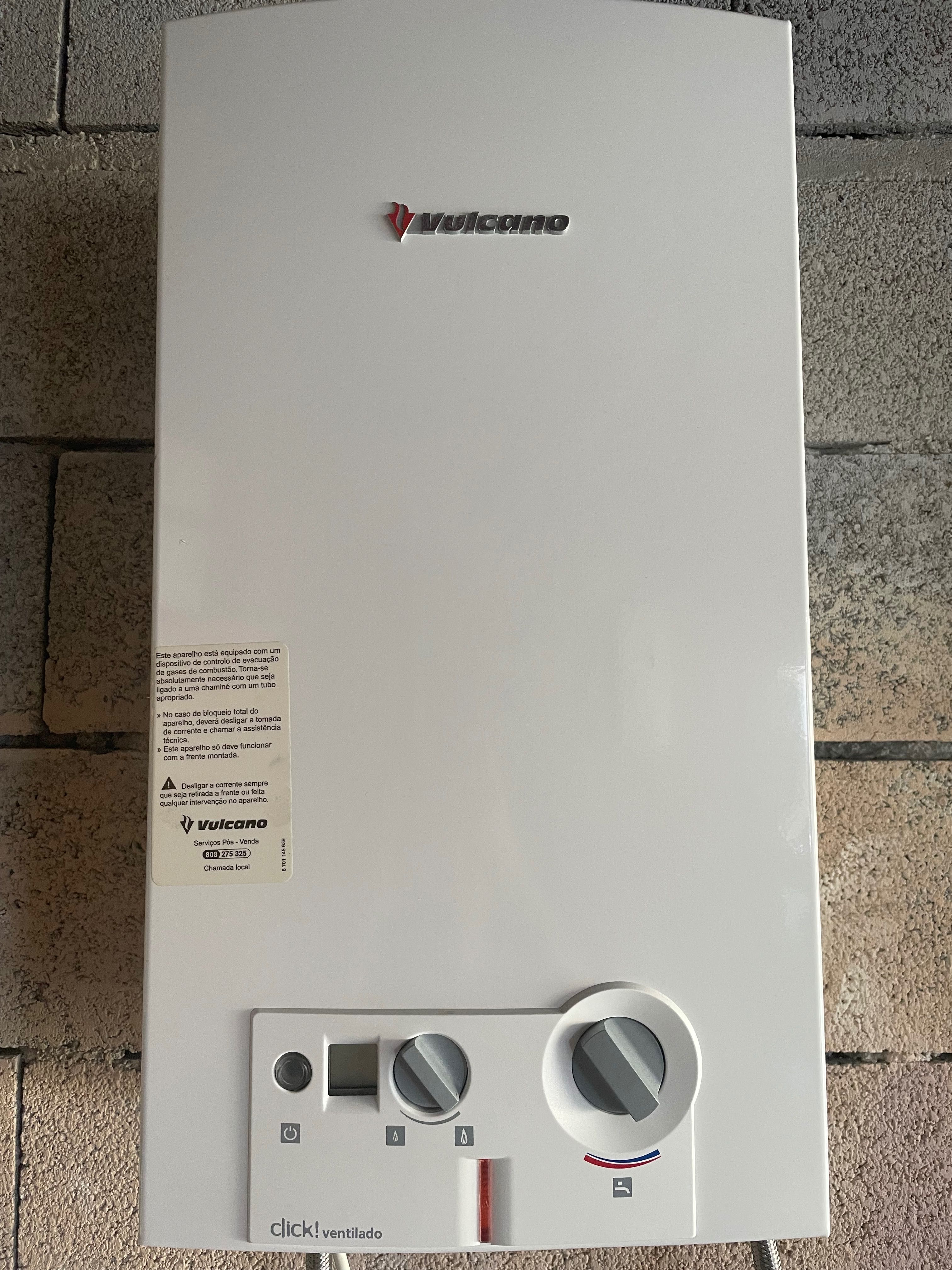 Esquentador vulcano ventilado