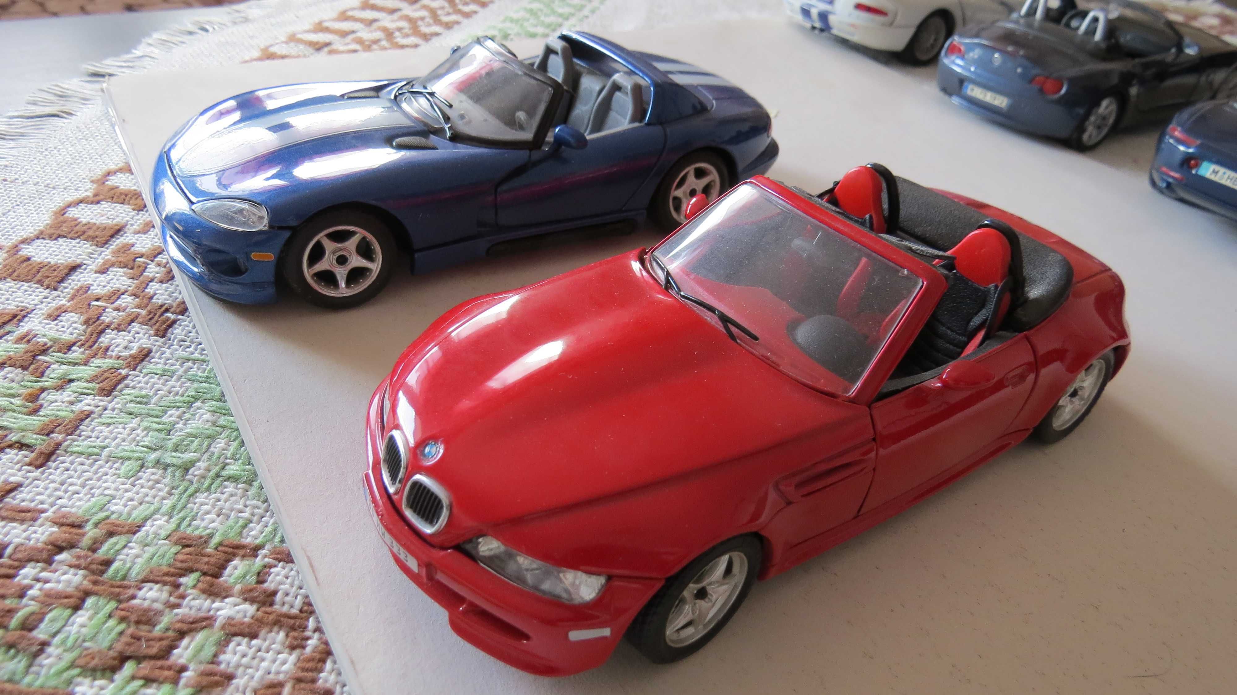 Modele 1:24.Bmw, Viper, Bburago,Maisto. 6 szt.stan BDB,