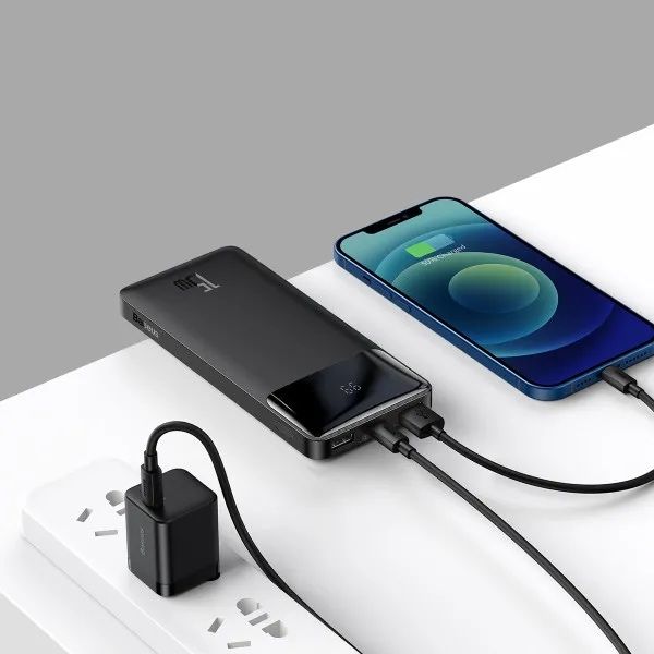 Павер банк Baseus 10000mAh Bipow Digital Display 15W 3A 2USB + Type-C