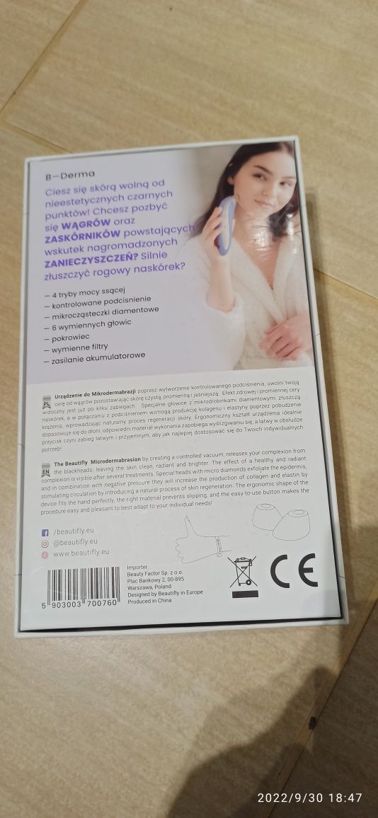 Urządzenie do mikrodermabrazji Beautifly B-Derma