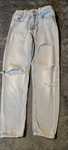 Spodnie jeans stretch z dziurami