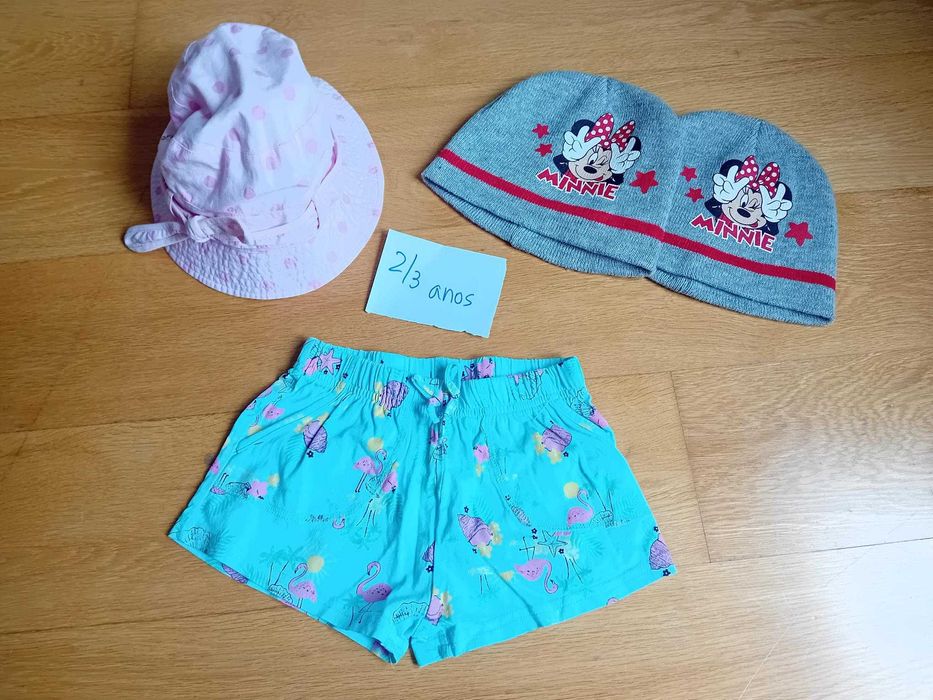 Babete e bibe de plástico, gorros, chapéus, praia - 1/2/3 anos anos