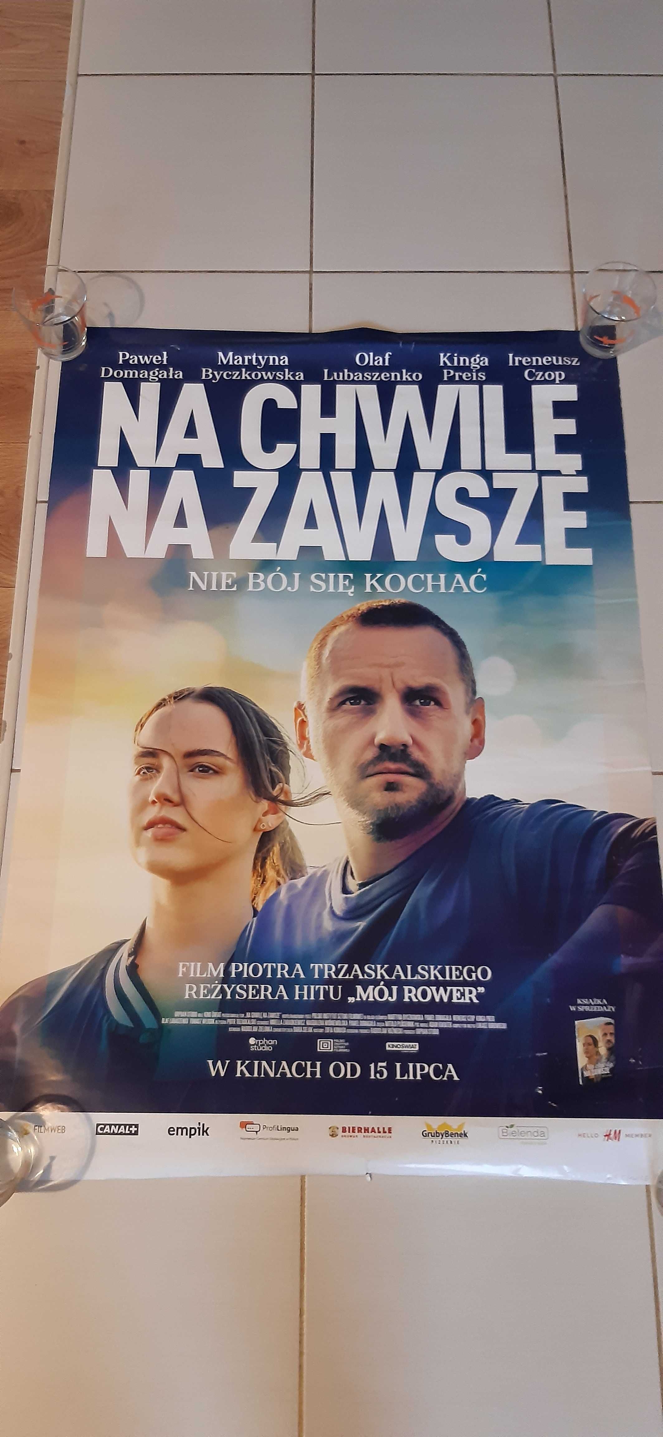 stary plakat filmowy na chwilę na zawsze dla kolekcjonerów