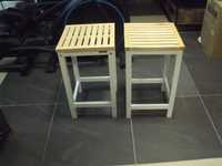 Stołek krzesło barowe taboret podwyższany drewniany SoBuy