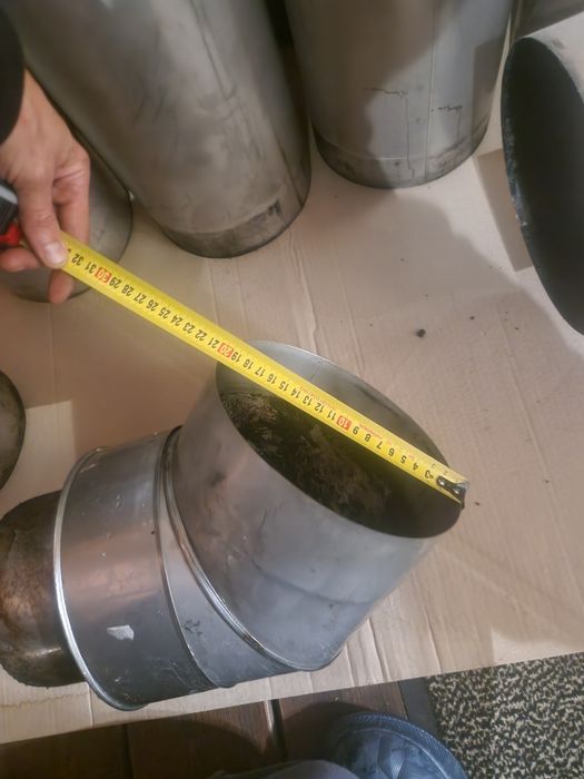 Труба димоходу 200 мм, нерж сталь 0,5 мм