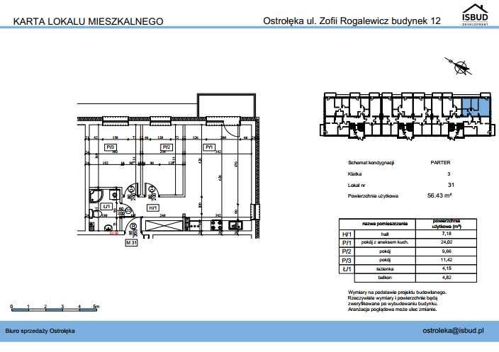 Na sprzedaż mieszkanie 56,43 m² - Osiedle Idea Park XII, Ostrołęka