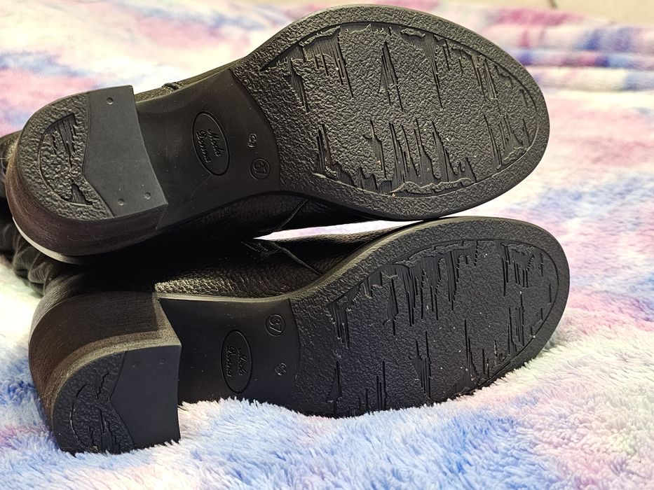 Зимові шкіряні сапожки на овчині, розмір 37, жіночі чоботи, ботінки