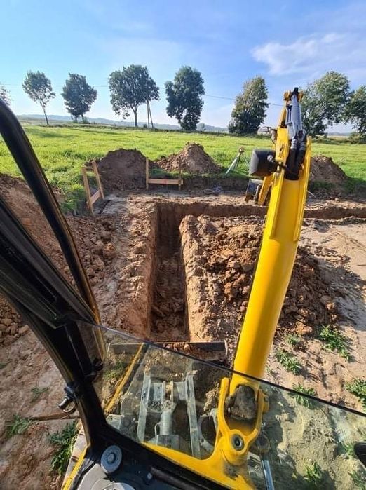 Wynajem minikoparki bez operatora 350 zł doba jcb 8020 usługi