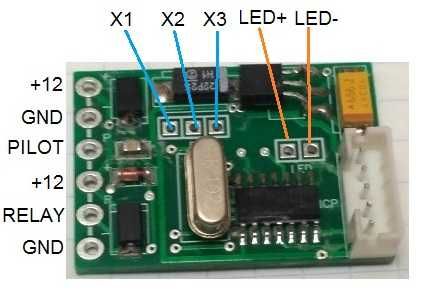 micro EVSE модуль зарядки электромобиля,  Simple EVSE