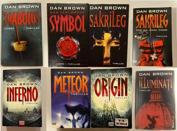 Книги Дена Брауна німецькою. Комплект