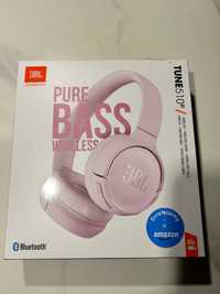 Słuchawki JBL by Harman pure bass wireless tune 510 różowe