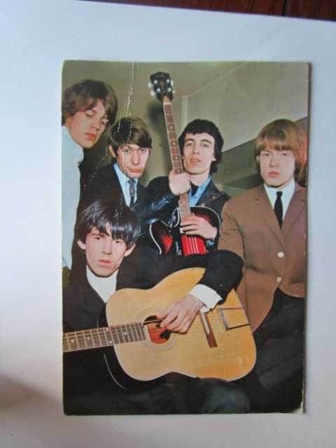 Rolling Stones bilhete postal antigo