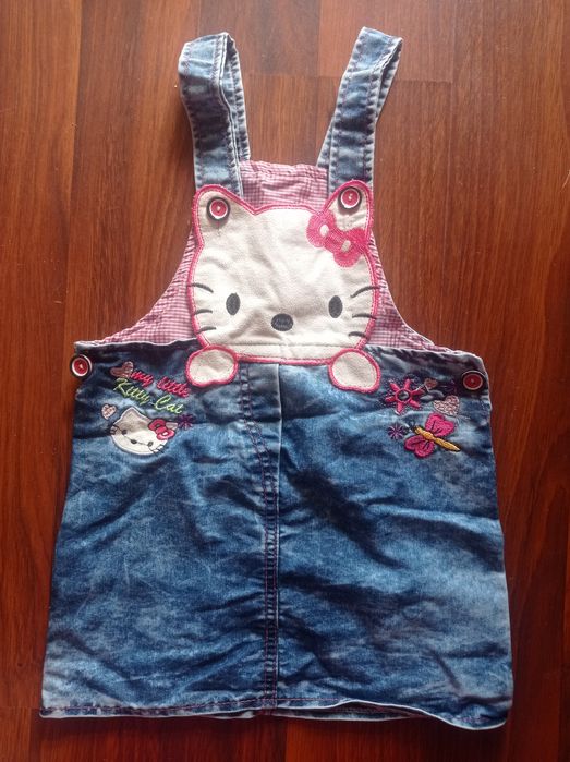 Джинсевий сарафан з Хеллоу Кітті (Hello Kitty) на 3р.