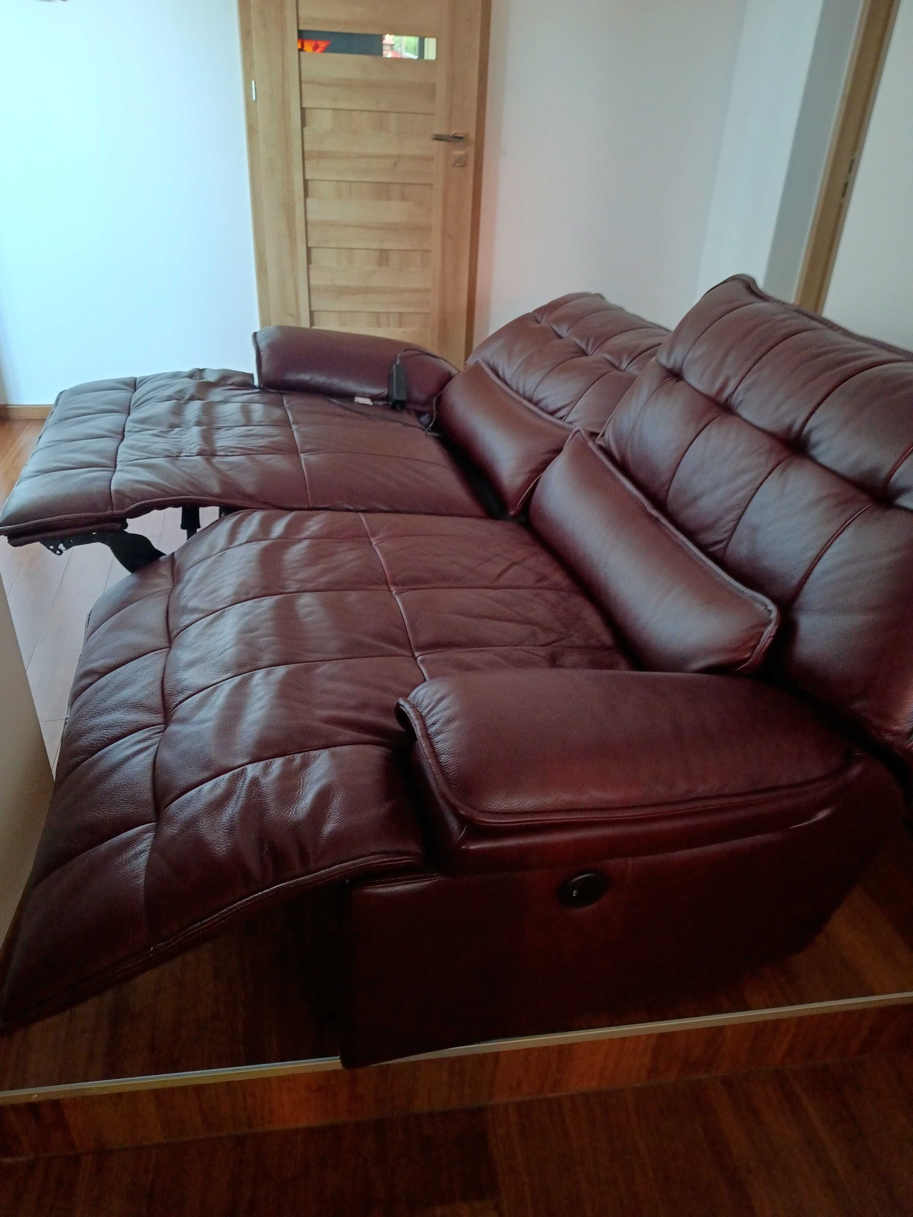 Elektryczna Skórzana Sofa i Fotel SOFOLOGY