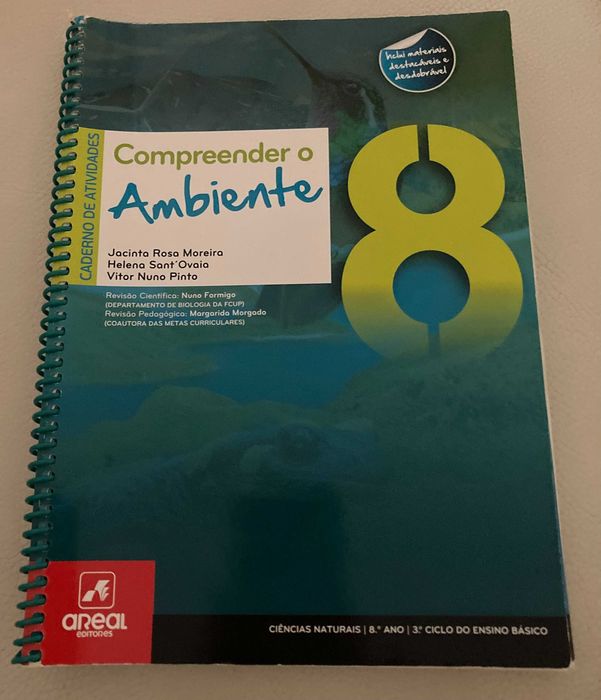 Cadernos Atividades 8 º Ano - NOVOS e PLASTIFICADOS