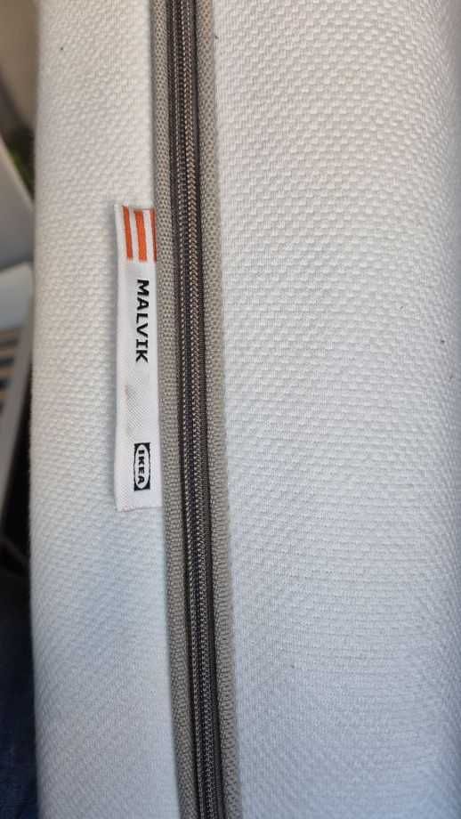 Łóżko IKEA Flaxa 90x200 z 2 szufladami i materacem Malvik 14cm