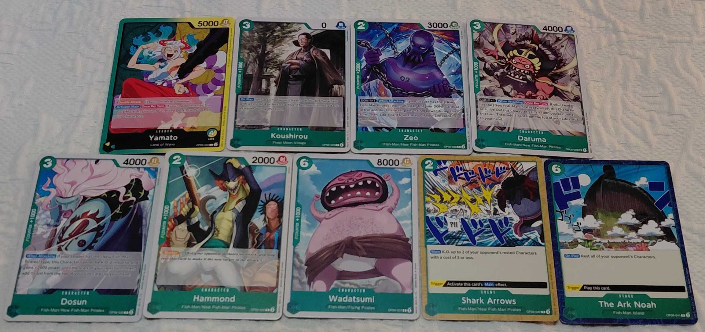 lote de 226 cartas one piece tcg OP06