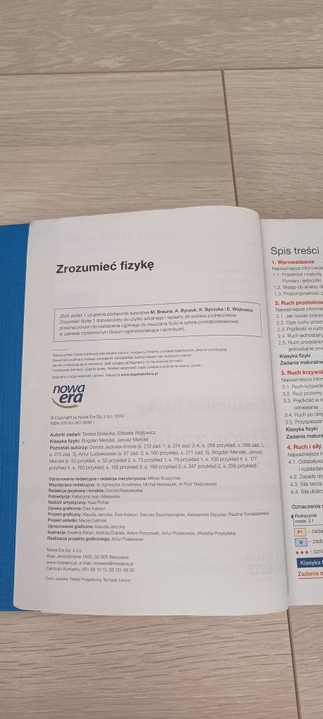 Podręcznik Zrozumieć fizykę 1 poziom rozszerzony