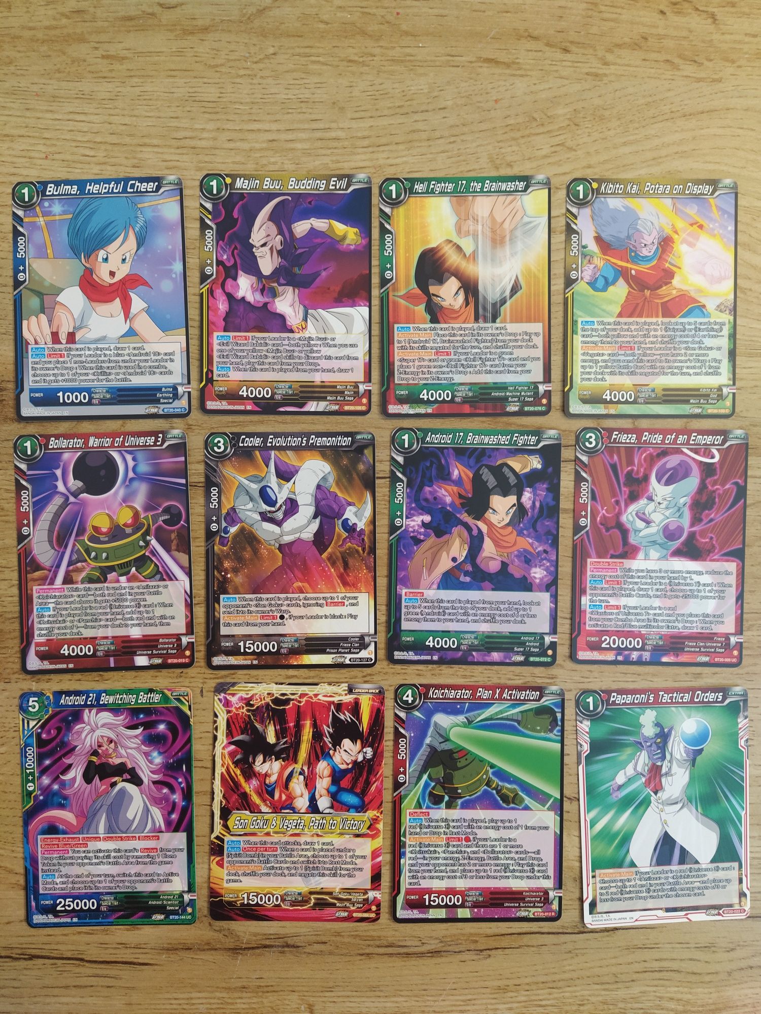 3 - cartas DragonBall