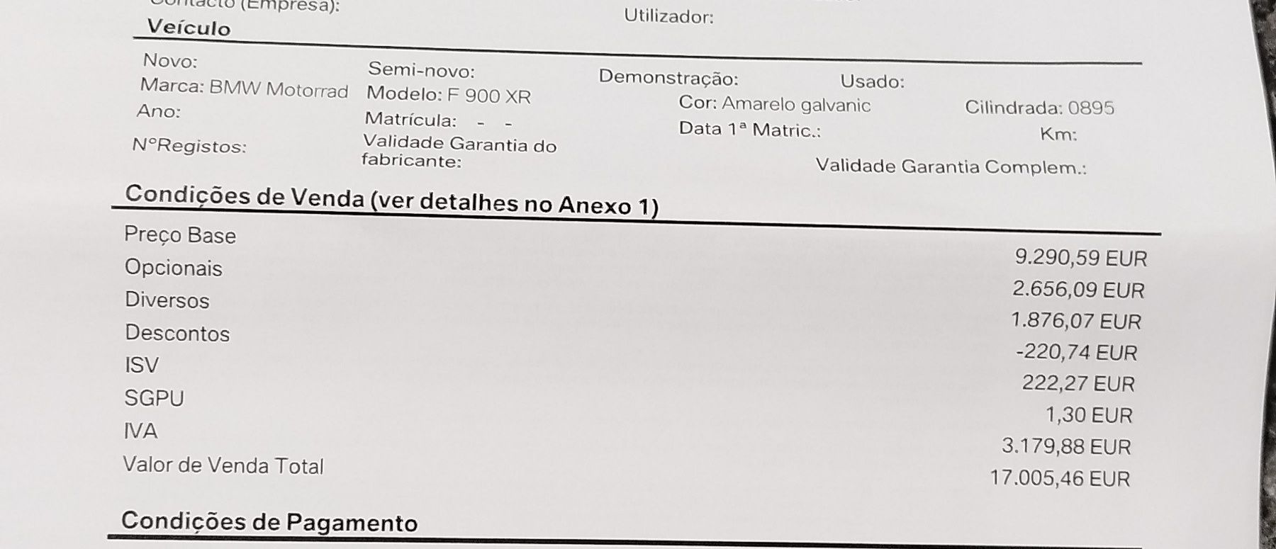 BMW F900XR 2020 full extras