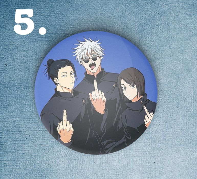 Аніме значки Годжо Сатору \ Аниме значки Магическая битва