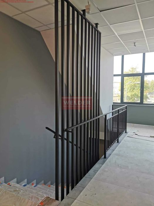 Balustrada Balkon Francuski Stal nierdzewna malowana Antracyt