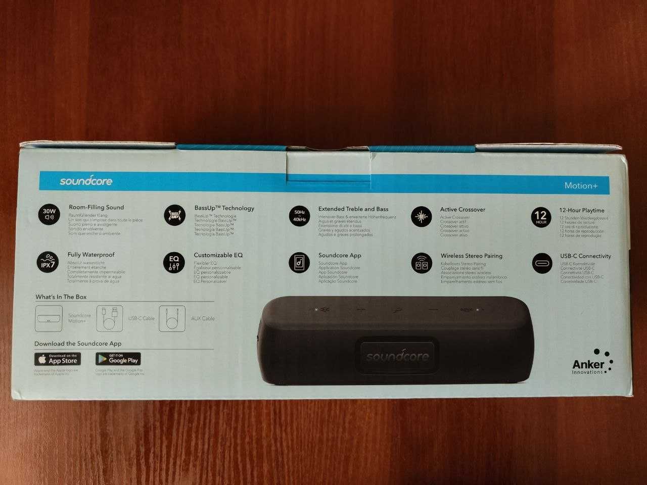 Портативна колонка Anker Soundcore Motion+ (Нова)