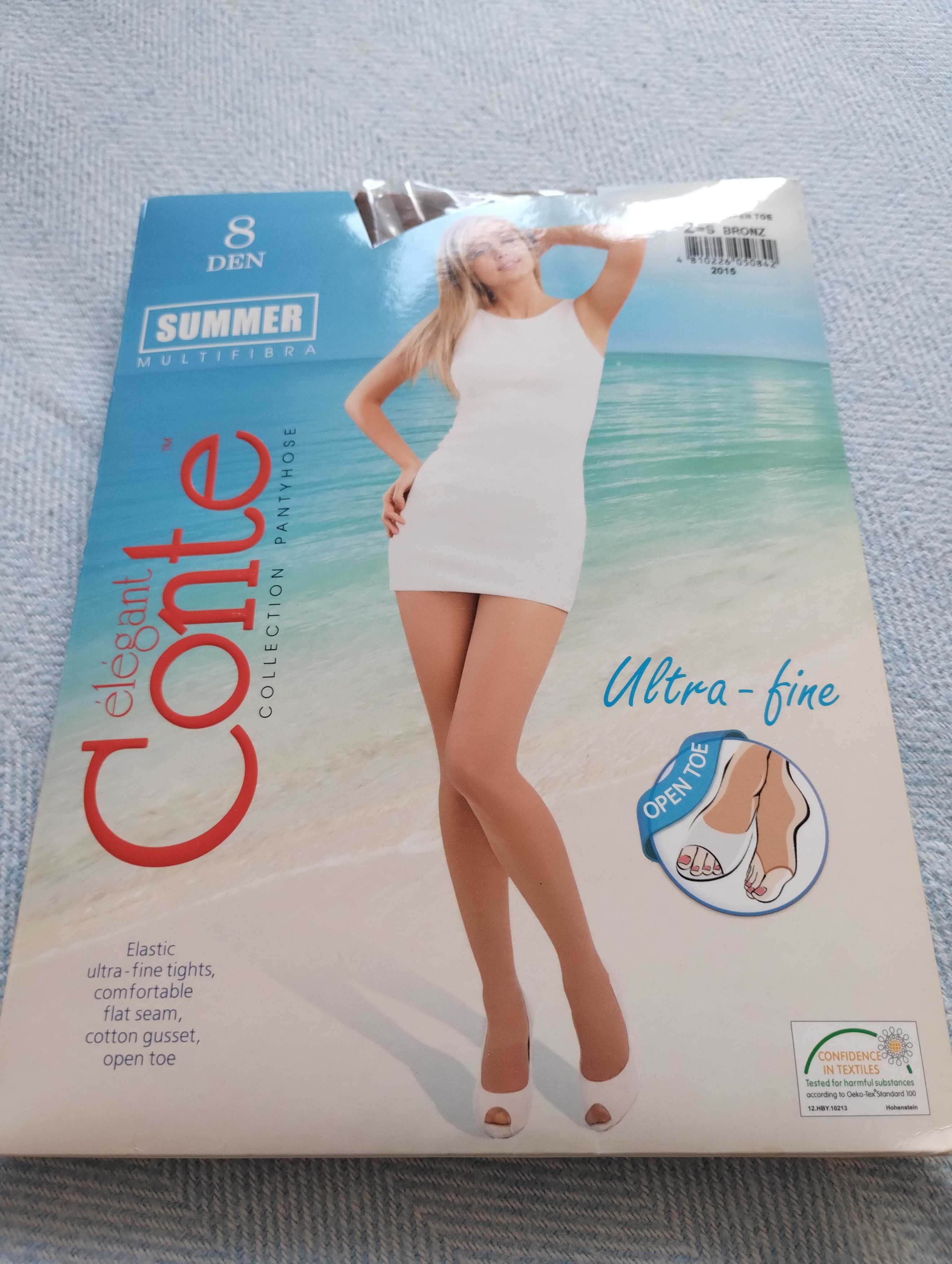 Ultracienkie rajstopy z otwartymi palcami SUMMER 8 OPEN TOE Lycra®