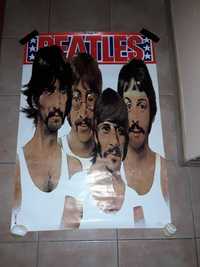 Stary plakat Beatles.